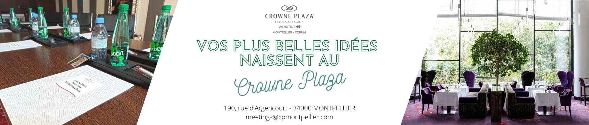 Bandeau partenaire, Crowne Plaza, 30 janvier